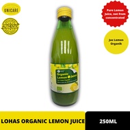 LOHAS ORGANIC LEMON JUICE 250ML