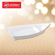 Melamine White Big Boat Plate Tableware GZA
