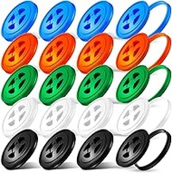 20 Pieces 5 Gallon Bucket Lids Plastic Leak Proof Bucket Twist Lid 5 Gal Food Bucket Lids Seal Screw