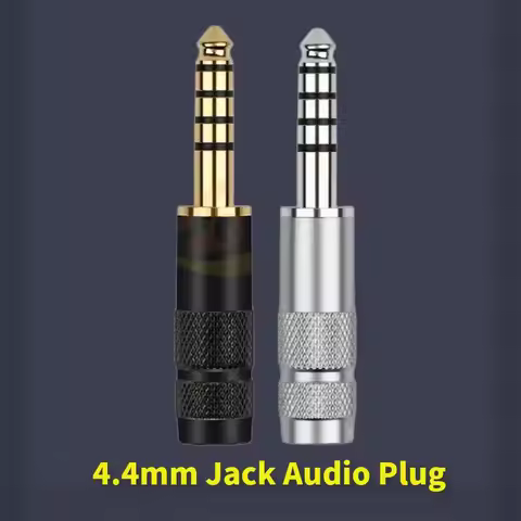 Audio Jacks 4.4mm Connector Balanced Interface 4.4 5 Poles Jack Male Plug Rhodium Gold DIY NW-WM1Z/A