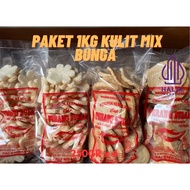 1KG PACKAGE OF FLOWER KEMPLANG MIX SKIN KEMPLANG KEREPEK SNACKS