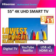 Hisense (55") 4K UHD Smart TV 55B7100UW - Black