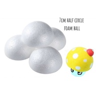 7cm half circle foam ball