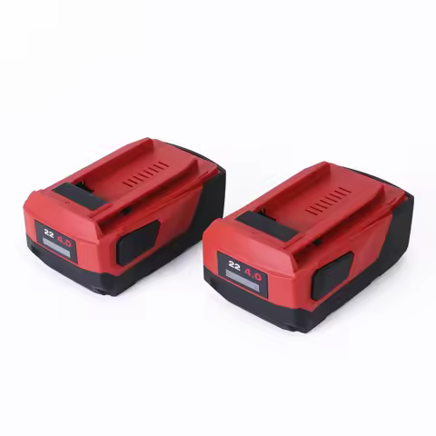Two Packs 22V 4.0Ah Lithium-Ion Battery Replacement for Hilti B22 18V 21.6V 22V Cordless Tools Power