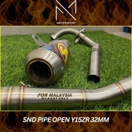 SND RACING EXHAUST PIPE OPEN 32mm EKZOS OPEN SCK CP1