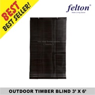 Felton Outdoor Timber Blinds 3′ x 6′ FOTB 1398