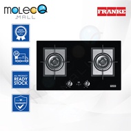 Franke 78cm Onyx Double-burner High Quality Tempered Glass Gas Hob Built-in Gas Stove Cooker Kitchen Dapur FG7226