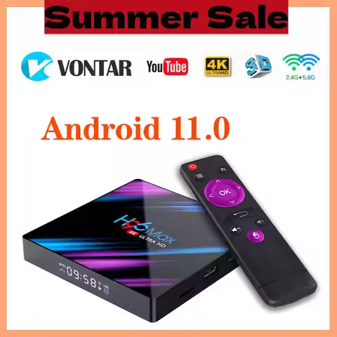 H96 MAX RK3318 Smart TV Box Android 11 4G 64GB Youtube Dual Wifi 4K Media player H96MAX TVBOX Androi