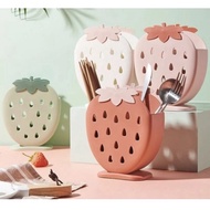 Cutlery holder, plastic Maspion spoon holder, strawberry spoon holder, cutlery holder