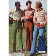 70s Retro Vintage T Shirt Short / Long Sleeve Polo Old Fashion Dinner Style Tema Vtg