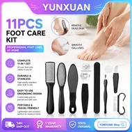 YUNXUAN 11pcs Foot Callus Removal Foot Scrub Care Exfoliating Foot Care Portable Foot Scrub