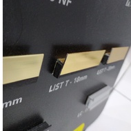 NEW FIT ALUMINIUM PROFILE ALUMINIUM LIST EDGING PLATE LIST T 12MM LIST T 12 MM