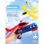[Airplane Launcher Toy] Catapult Aircraft Gun/Lighted Foam Airplane Gun Explosive Impulse Hand Throw Airplane Catapult Gun Plus Ballistic Flyer/Children's Toy Gun