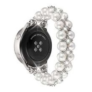 1pc Women's/Men's White Zinc Alloy Jewelry Metal Bracelet Watch Band Compatible With Galaxy Watch 4 