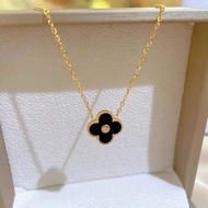 Clover flower necklace gem bts necklace gem simple elegant