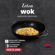 TETSU - IRON WOK ANTI-RUST BIG POT INDOOR KITCHEN OUTDOOR CAMPING COOKWARE