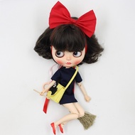 Blythe Little Ragdoll Clothes Witch's Delivery Service Suit Baby Clothes Headdress Skirt Mop Shoes B