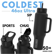 WQ9Q COLDEST46ozLimitless UltraV8 – 46oz Stainless Steel Insulated Water|Leakpro, Heavy Duty, Super 