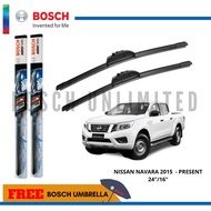 Bosch AEROTWIN Wiper Blade Set for Nissan NAVARA 2015 - PRESENT (24 /16 )