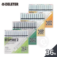 DELETER Japan [NEOPIKO-2] Second Generation Alcohol Marker Set 36 Colors A/B Box {ART Shop}