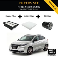 Honda Vezel RU1/ RU2 [03.13-03.21] Filters Set | Engine Filter + Cabin Filter + Oil Filter