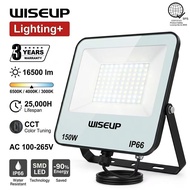 Wiseup 100-1000W Flood Light LED Outdoor Waterproof IP67 Solar Flood Street Lamp