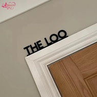 Abbraccia The Loo Sign Funny Bathroom Decor Matte Black 8.7 x 1.6 inch Toilet Sign