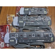 (3000W,Surge Protect) Focus 13A extension socket 3Gang 4Gang 5Gang trailing extension - 2m 5m