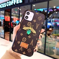 Girls Cover For iPhone 12 Pro Max Case Luxury 11 Pro XR XS MAX 7 8 Plus 6 Woman Note 20 Ultra S20 Fashion Metal Bee