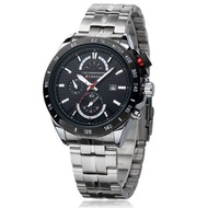 Curren นาฬิกาข้อมือผู้ชาย สายสแตนเลส รุ่น C8148 - Silver/Blackพร้อมกล่องนาฬิกา CURREN (Clearance Sal