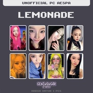 1pcs - [AESPA] LEMONADE UNOFFICIAL PHOTOCARD [1]