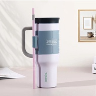 แก้วเก็บความร้อน Owala Tumbler 40oz แก้วกีฬาสแตนเลสขนาดใหญ่พร้อมสูบน้ำ ป้องกันการรั่วไหล แก้วน้ำแบบม