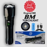Japan BM-T30 Rechargeable Torch Long Range Torch Light 8000 mAh Battery Waterproof Lamp Zomming Ligh