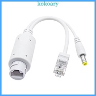 KOK Networking PoE 48V to 12V Splitter Adapter Kit 10 100Mbps for Voip Phones