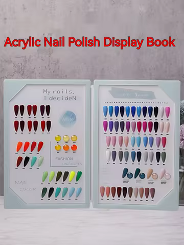 72/80/96/240 Acrylic Nail Gel Polish Display Book Nail Art Display Card Board Salon Showing Shelf Ge