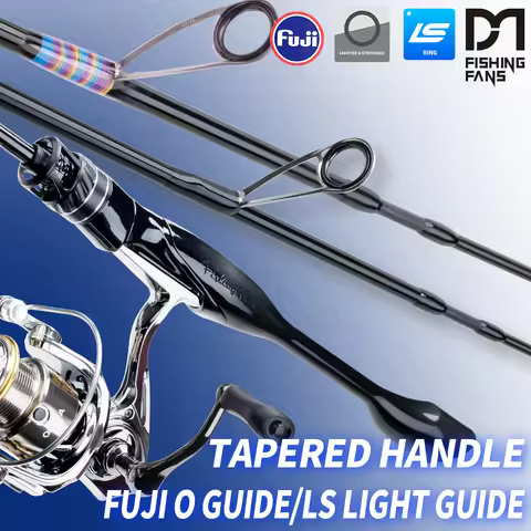 FISHINGFANS ORCA FUJI O GUIDE RATTLE REEL SEAT TAPERED HANDLE UL ULTRALIGHT SPINNING CASTING FISHING