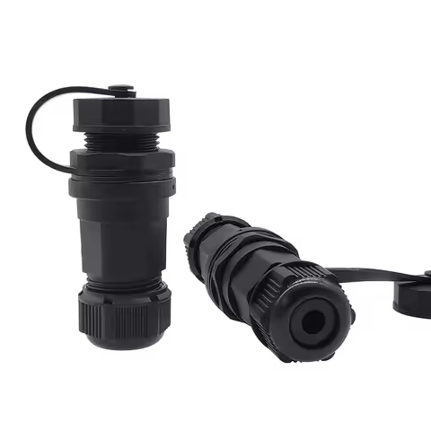 Waterproof RJ45 Connector CAT5 CAT6 Socket Panel Mount M21 Industrial Connector IP67