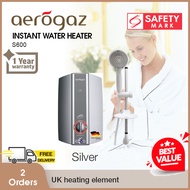 Aerogaz S600S Electric Instant Water Heater (Silver)