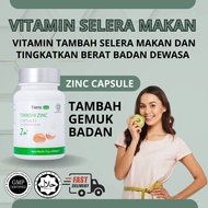 Ubat gemuk badan Supplements Vitamin Gemuk Badan Lulus KKM Original Zinc Capsule gemuk Badan - 30 Ka