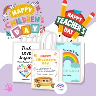 Personalized Children's Day Paper Bag Party Gift Bag Goodie Bag Custom Teachers Day Children Day Gif