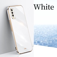 LANLIN For Vivo Y20s Y20 Y20i Y12s Vivo Y50 Y30i Y30 Phone Case 6D Plating Soft Casing Silicone Squa