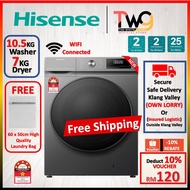 Hisense 2-In-1 Inverter Front Load Washer Dryer Front Load WD3Q8543BW WD3Q1043BT TWF100-N12312EHA07 