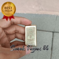 BATANGAN KUNINGAN SARI GAMBAR SUKARNO DAN PADI KAPAS