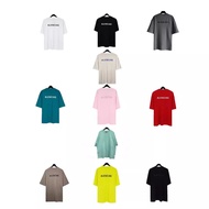 DNY9 BLCG Eleven Color Print Front & Back Embroidered Letter Short Sleeve T-Shirt