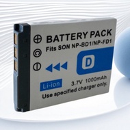 NP-BD1 FD1 Battery for Sony TX1 T700 T500 T200 t90 T77 Camera Charger