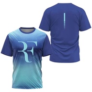 Roger Federer tennis shirt, quick drying tennis T-shirt, slim fit top, breathable Duanx sportswear, 