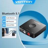 Vention Bluetooth 5.1 High Quality Audio Receiver 2RCA 3.5mm AUX Bluetooth Reciever Audio Wireless A