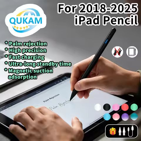 New Stylus For Apple Pencil 2 with Palm Rejection for iPad 10th Gen 11 A16 2025 Air 5 4 10.9 Pro 11 