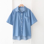 KEMEJA A1422 Women's Denim Shirt