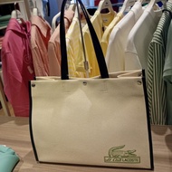 TAS WANITA BRANDED LACOSTE ORI - PUTIH